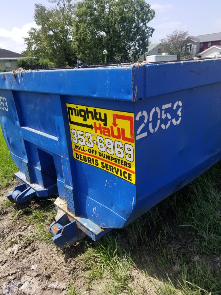 Blue Dumpster